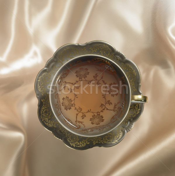 nostalgic tea cup and saucer Stock photo © prill