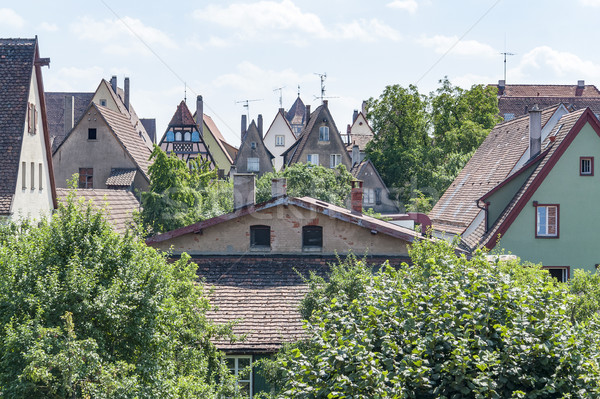 Stad midden huis architectuur Stockfoto © prill