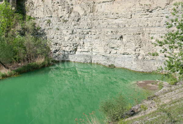 lake at a gravel quarry Stock photo © prill