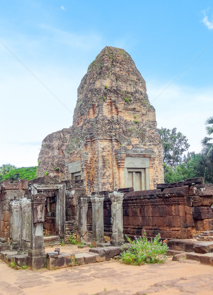 Templo angkor Camboya edificio pared piedra Foto stock © prill