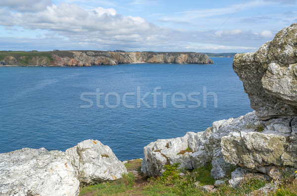 ストックフォト: 半島 · 風景 · 水 · 海 · 海