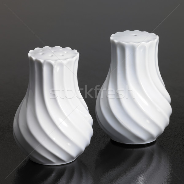 white porcelain salt and pepper shaker Stock photo © prill