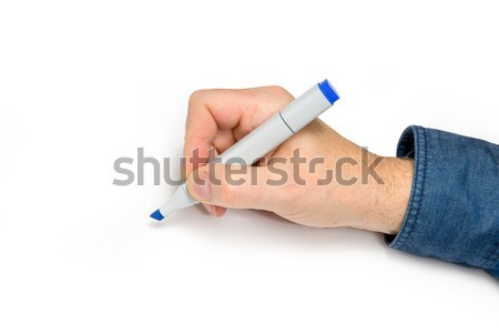 hand with felt pen Stock photo © prill