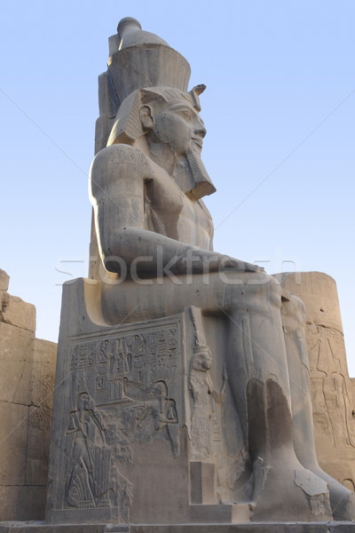 Szobor Luxor templom Egyiptom lövés ül Stock fotó © prill