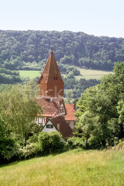 деревне южный Германия дома здании Церкви Сток-фото © prill