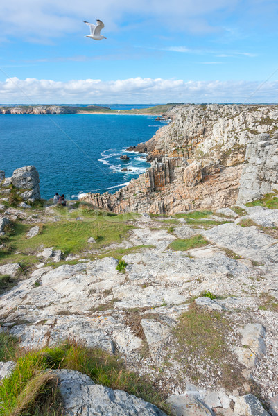 Pointe de Pen-Hir in Brittany Stock photo © prill