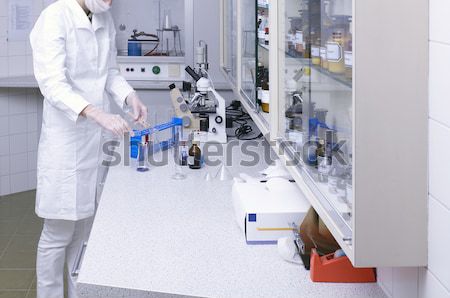 Laboratorio donna lavoro medici Lab tecnologia Foto d'archivio © prill