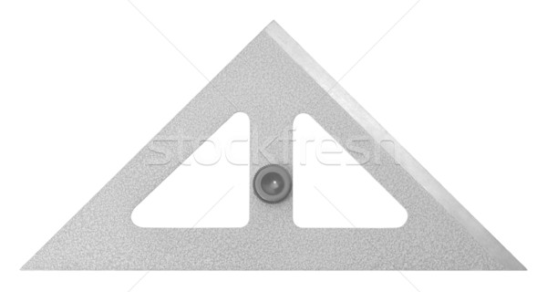 Stock photo: metallic set square