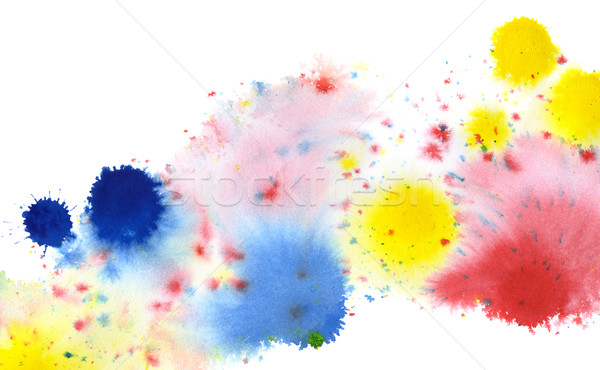 colored paint splatters Stock photo © prill