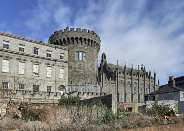 Dublin Burg Irland Haus Stadt Gebäude Stock foto © prill