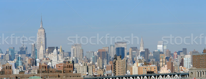 New York skyline in sunny ambiance Stock photo © prill