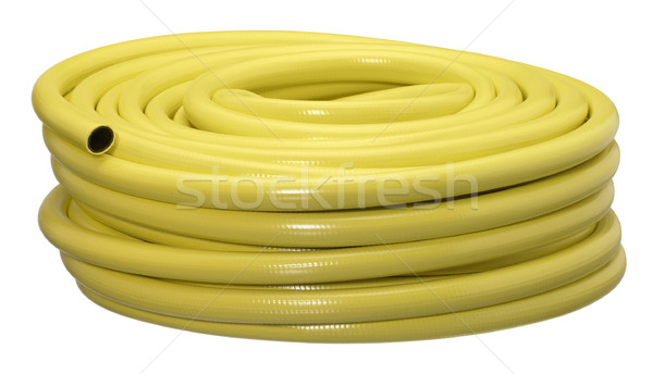 黃色 管 孤立 白 清潔 塑料 商業照片 © prill
