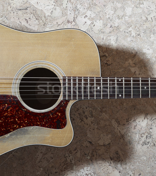 old acoustic guitar Stock photo © prill