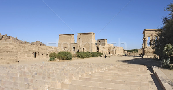 sunny illuminated Temple of Philae in Egypt Stock photo © prill