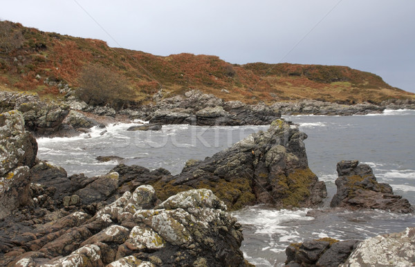 Groß Küste Schottland Landschaft Stock foto © prill