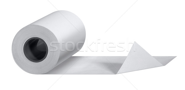 Stockfoto: Papier · rollen · studio · fotografie · witte · geïsoleerd