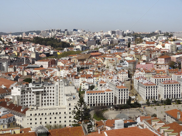 Lissabon panoramisch stad Portugal stedelijke Stockfoto © prill