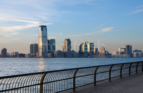 skyline of Jersey City Stock photo © prill