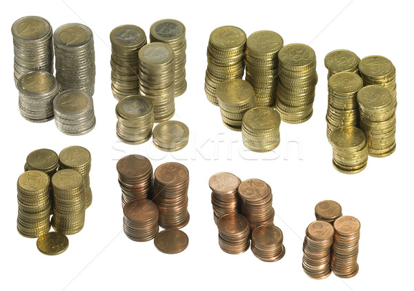 Euro monet metal finansów Zdjęcia stock © prill