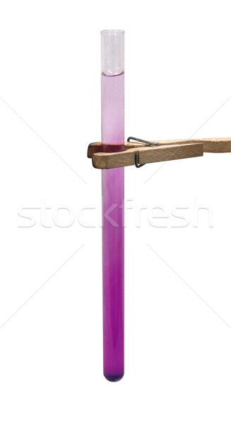 test tube and holder in white back Stock photo © prill