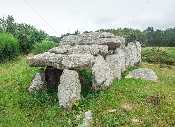 dolmen in Brittany Stock photo © prill
