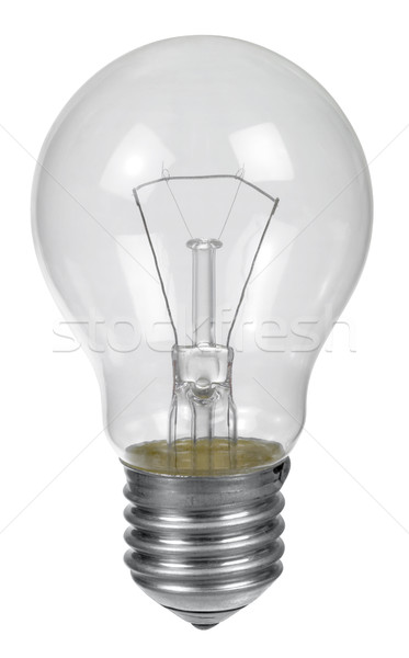 Stockfoto: Geïsoleerd · gloeilamp · studio · fotografie · elektrische · lamp