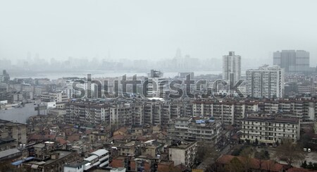 Luchtfoto detail groot stad China Stockfoto © prill