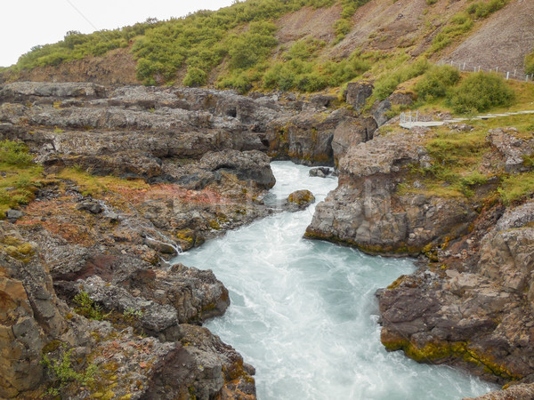 Naturelles paysages Islande herbe paysage vert [[stock_photo]] © prill