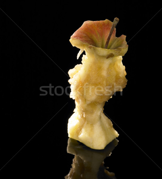 Manzana núcleo negro atrás Foto stock © prill