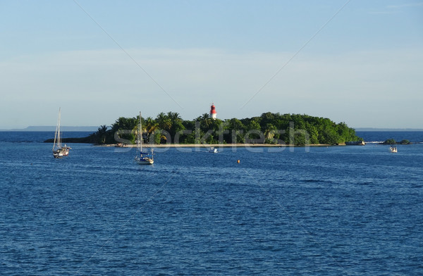 Landschaft Karibik Insel Ozean Stock foto © prill