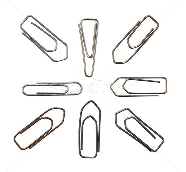 metallic paper clips variation Stock photo © prill