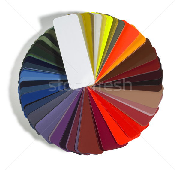 round spread color chart Stock photo © prill