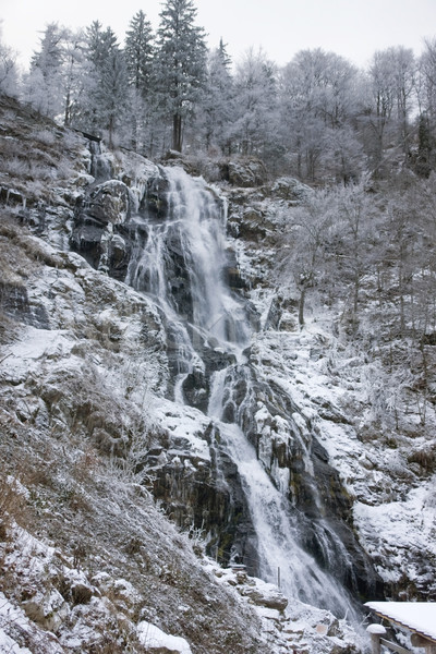 Todtnau Waterfall at winter time Stock photo © prill