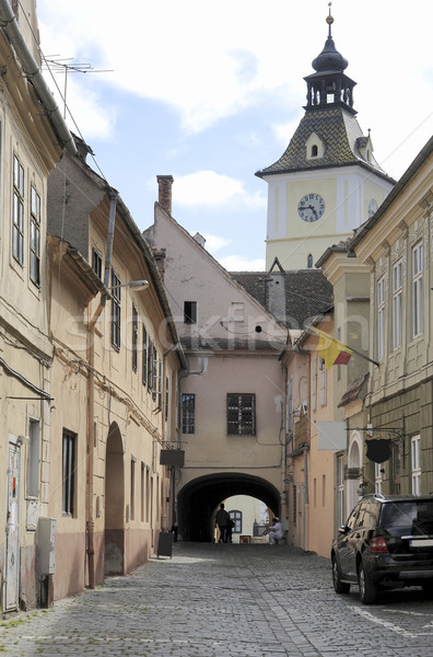 Brasov in romania Stock photo © prill