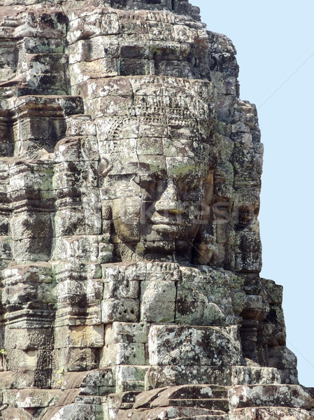 sculpture detail at the Bayon temple Stock photo © prill