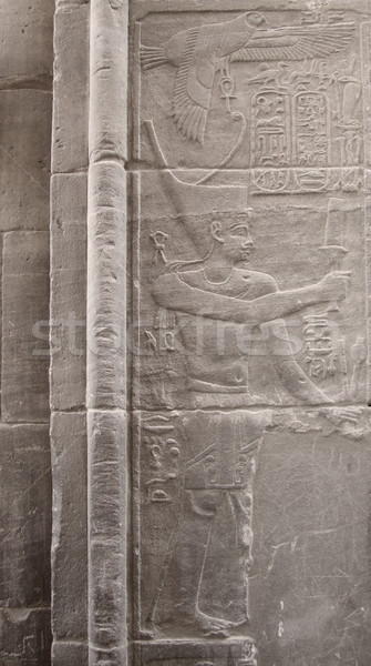 Ulga faraon szczegół starożytnych kamień Zdjęcia stock © prill