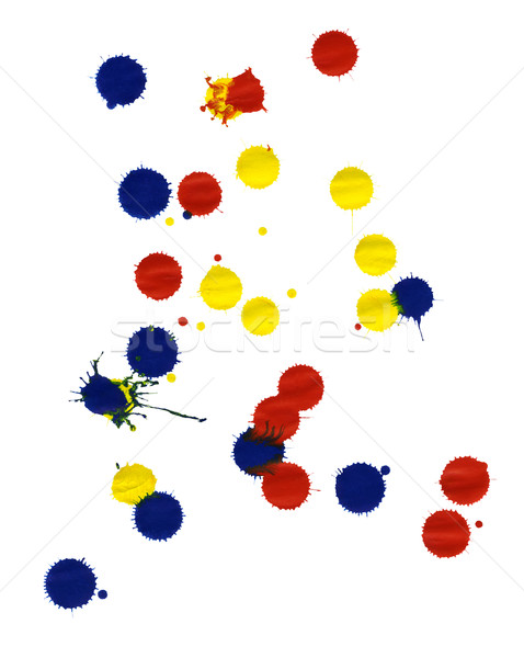 colored paint splatters Stock photo © prill