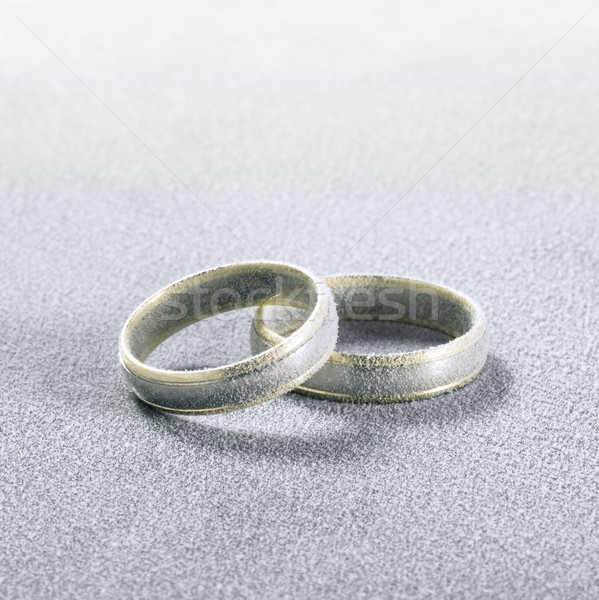 frosted wedding rings Stock photo © prill
