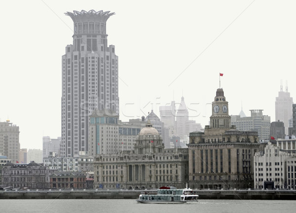 Shanghai at Huangpu River Stock photo © prill