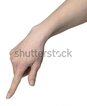 finger pointing hand Stock photo © prill