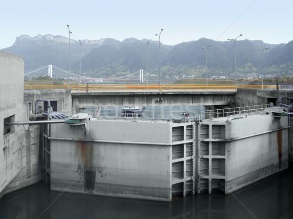 Three Gorges Dam detail Stock photo © prill