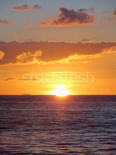 coastal evening scenery at Guadeloupe Stock photo © prill