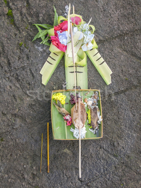 sacrifice in Bali Stock photo © prill