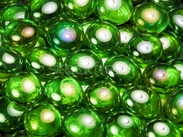 iridescent glass beads Stock photo © prill
