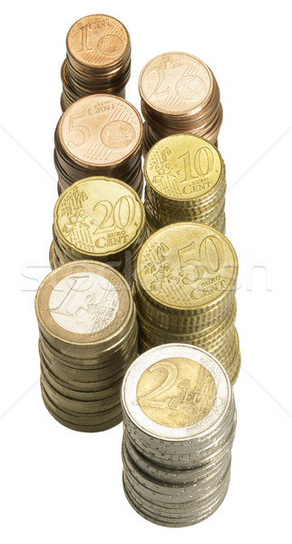 stacked euro coins Stock photo © prill