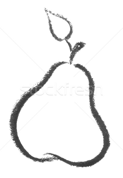 sketched pear Stock photo © prill