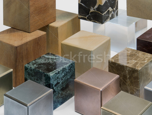 Stock photo: various cubes