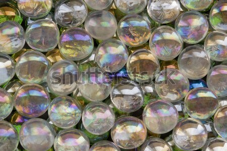 iridescent glass beads Stock photo © prill