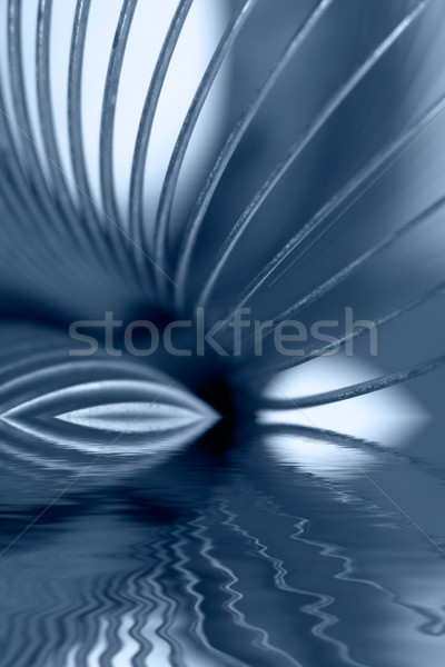 blue spiral abstract back Stock photo © prill