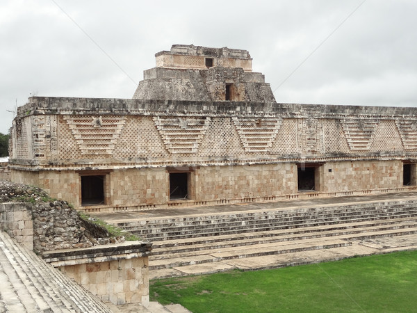 mayan temple in Uxmal Stock photo © prill
